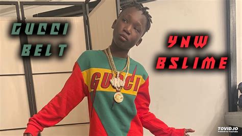 plastic gucci belt lyrics|Gucci belt ynw bslime.